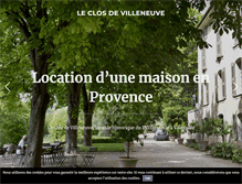 Tablet Screenshot of closdevilleneuve.fr